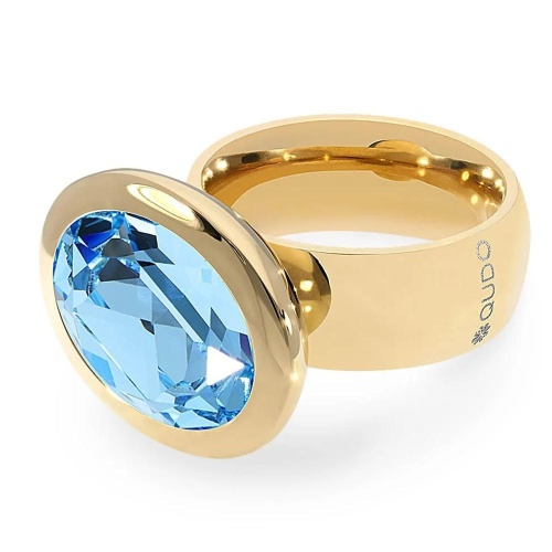 Кольцо Qudo TIVOLA big G aquamarine  19 мм, 632011/19 BL/G фото 3